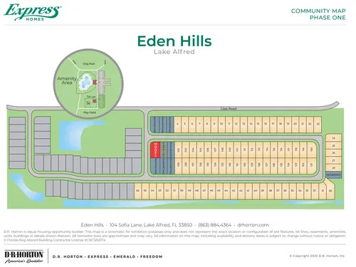 eden hills lake alfred site plan