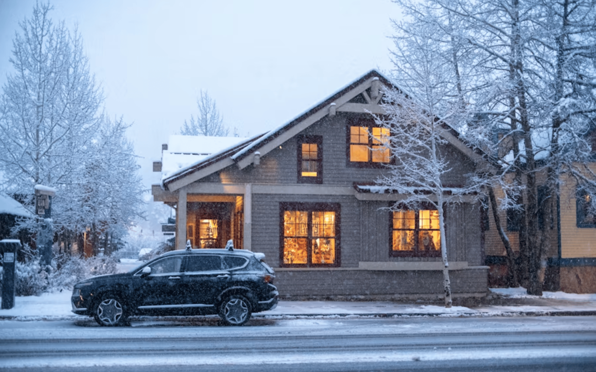 Sunset over parks and sports fields in Westminster, Colorado