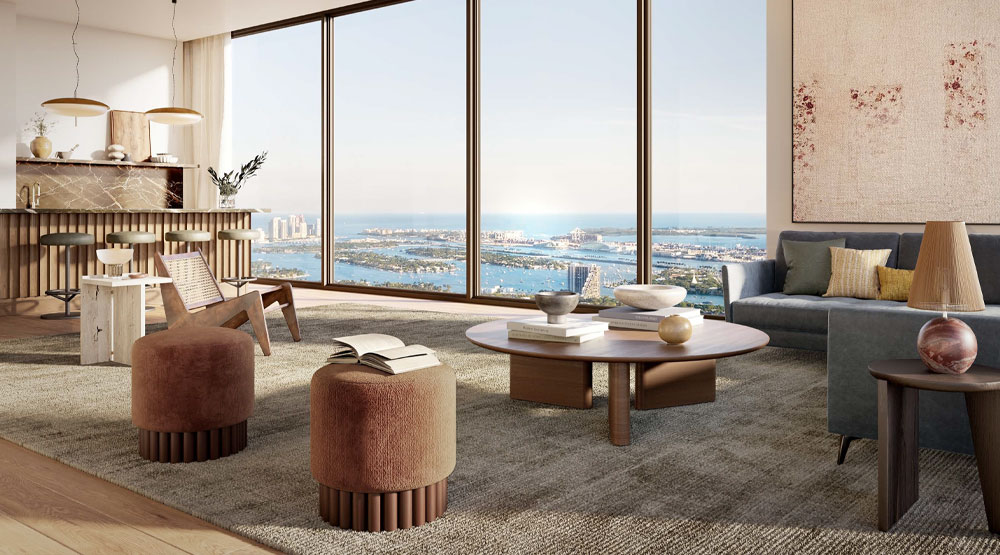 Villa Miami Interior Rendering