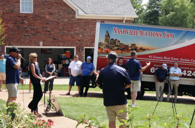 Nashville Auctions team at auction site