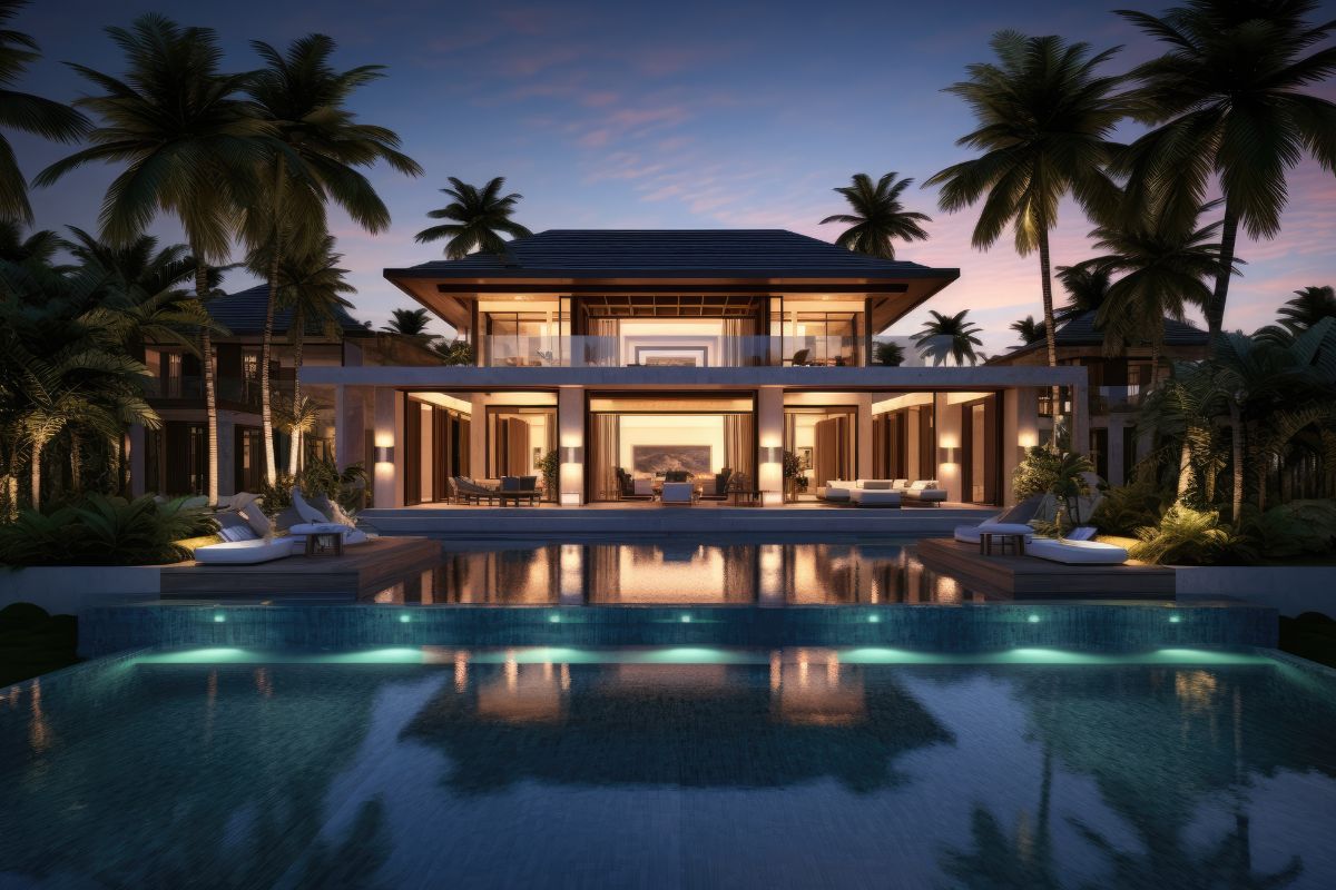 luxury home with pool in Maui