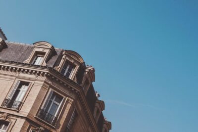 Roof of a Building in Paris