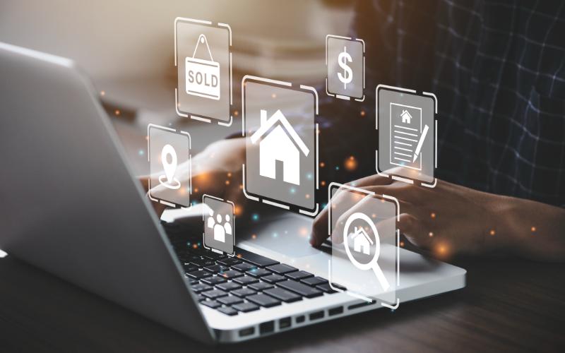 Computer property sales listings