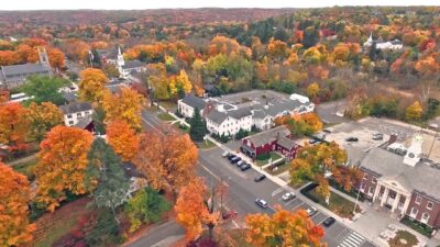 Suburban neighborhood for families moving to Connecticut