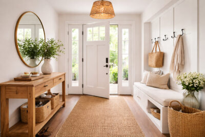 Interior entrance of a home