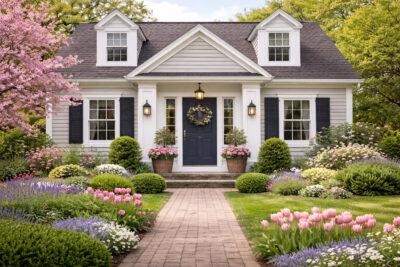 exterior cape spring flowers