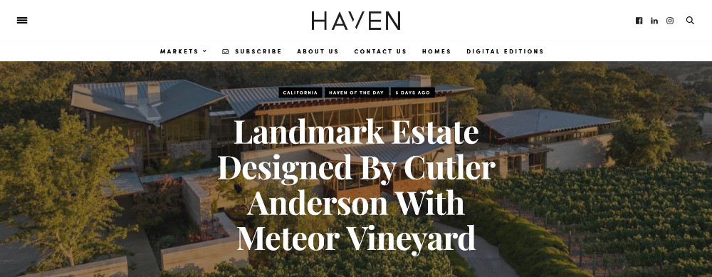 Landmark Estate Designed By Cutler Anderson 