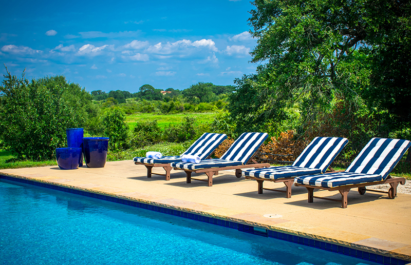 Relaxing Empty Swimming Pool luxury experience