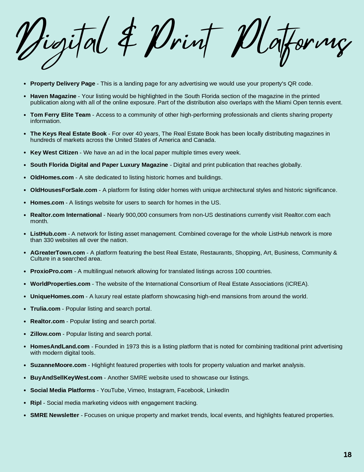Digital & Print Platforms