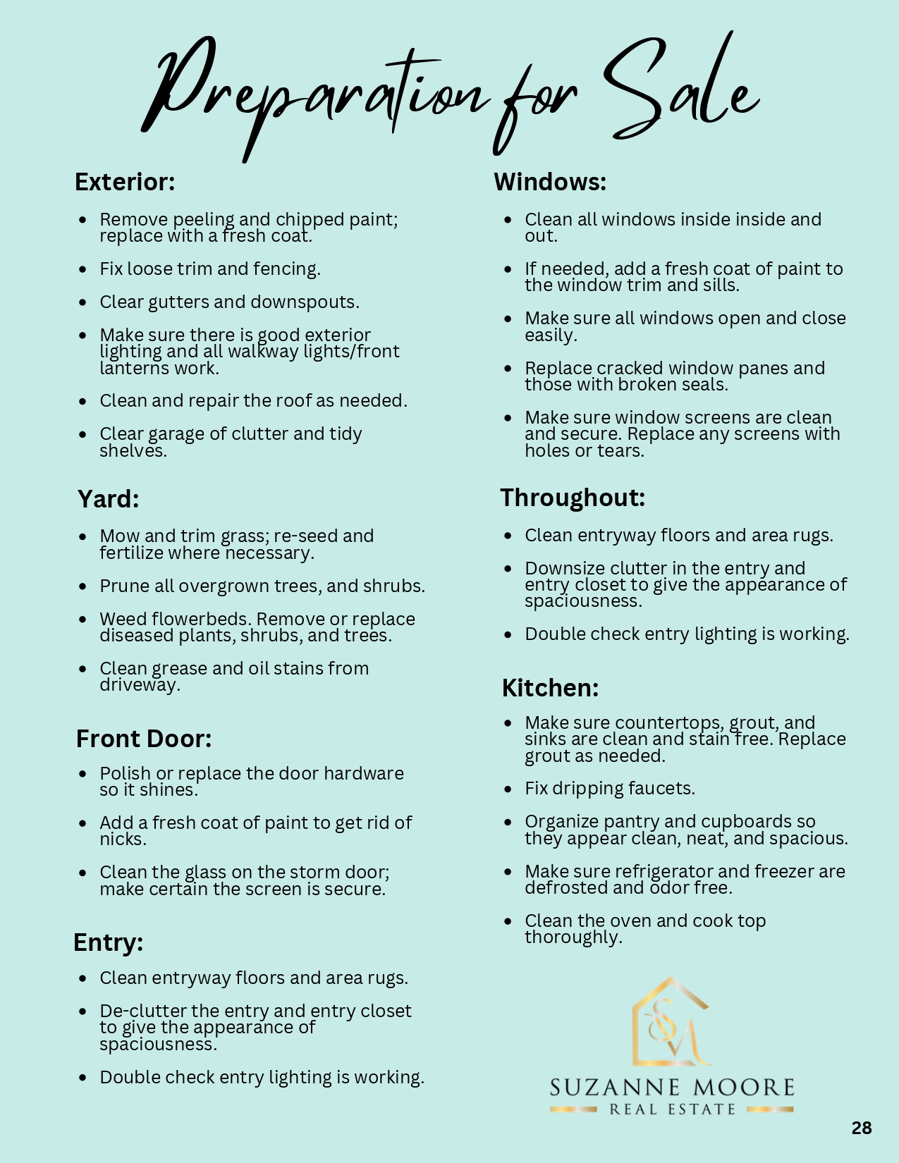 Photoshoot Checklist