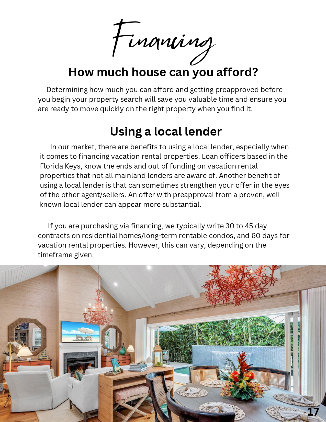 Financing and Cash