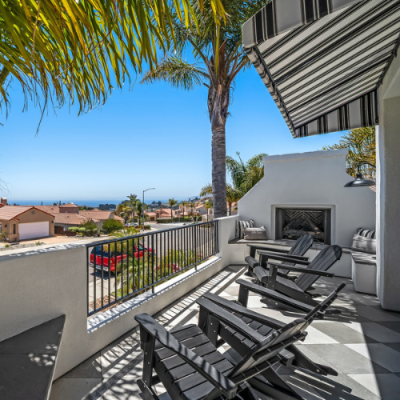 Ocean view deck at 100 El Viento in Pismo Beach