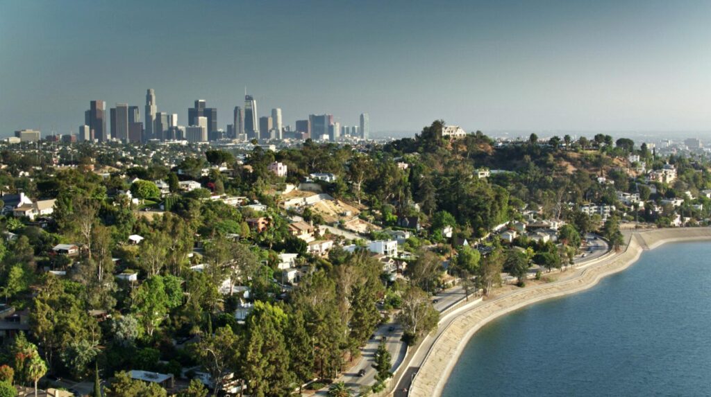 Silver lake Neighborhood in Los Angeles