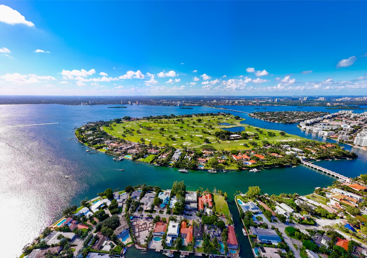 Aerial View of Indian Creek Island