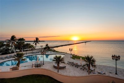 sunset view on the resort