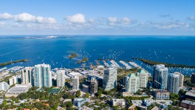 Coconut Grove Aerial, Miami, Florida