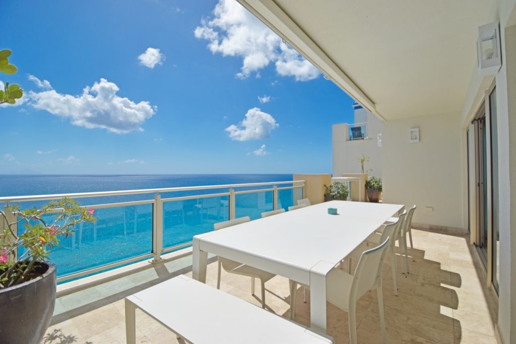 Luxury Beachfront Penthouse at Cupecoy St. Maarten with Stunning Caribbean Views