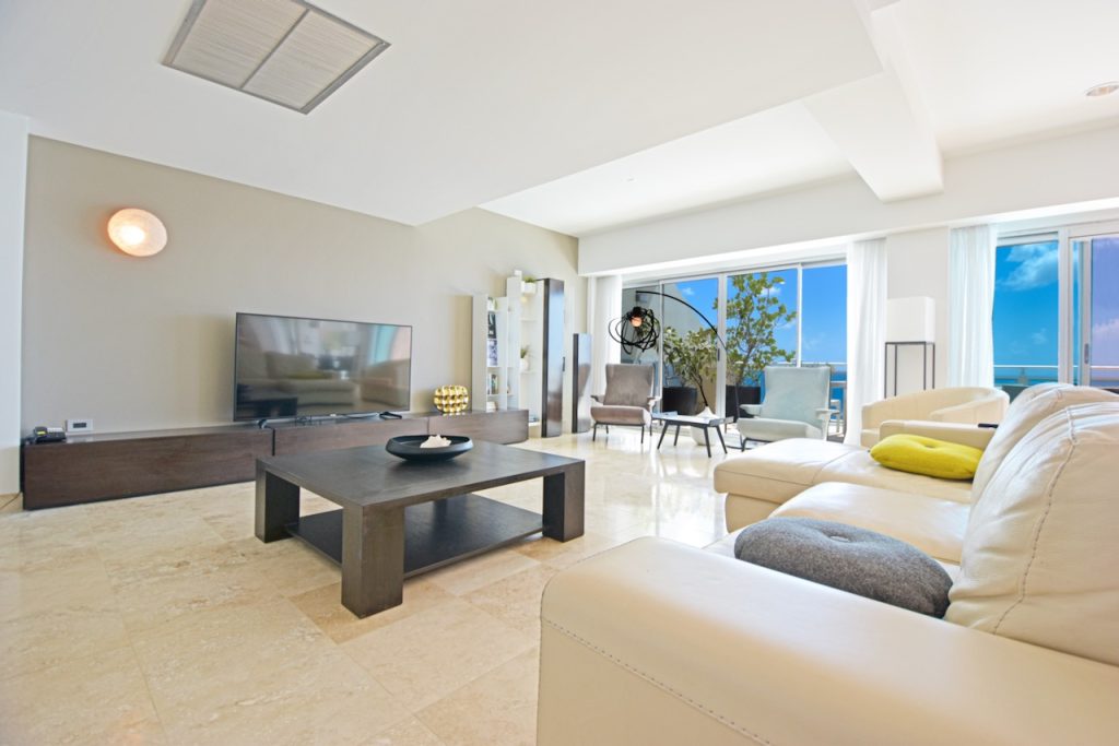 Luxury Beachfront Penthouse at Cupecoy St. Maarten with Stunning Caribbean Views