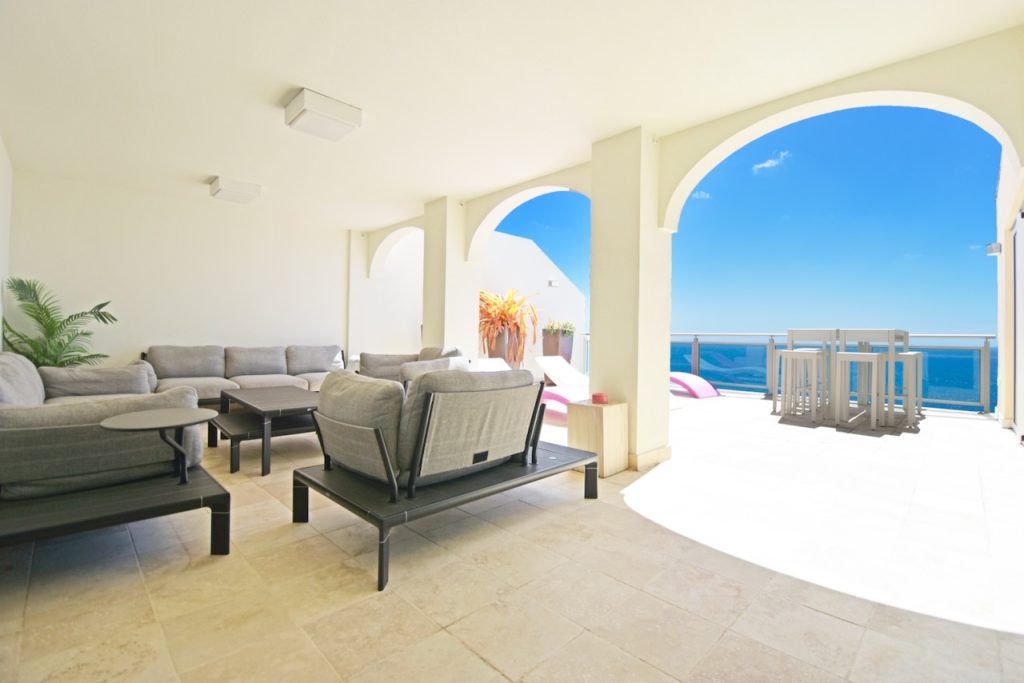 Luxury Beachfront Penthouse at Cupecoy St. Maarten with Stunning Caribbean Views