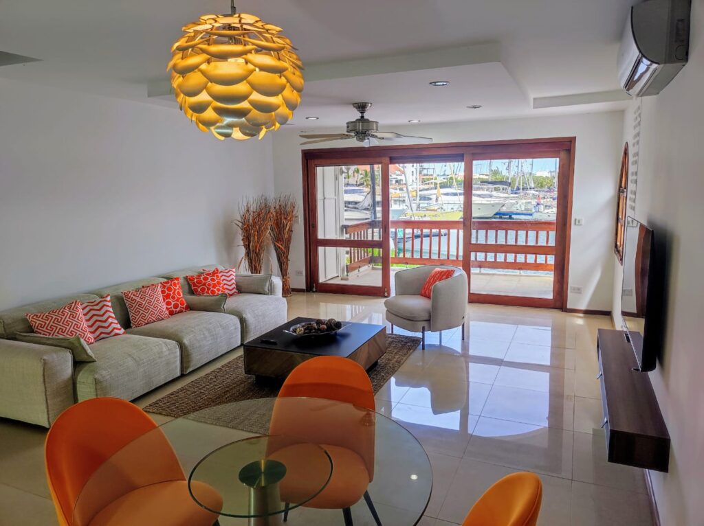 Waterfront Luxurious Condo + Boat Dock, Simpson Bay, Real Estate SXM