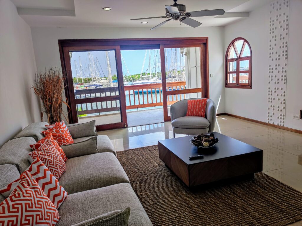 Waterfront Luxurious Condo + Boat Dock, Simpson Bay, Real Estate SXM