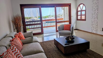 Waterfront Condo with boat dock for sale Yacht Club Simpson Bay SXM