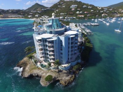 Oyster Bay Beach Resort Waterfront Luxury condos by the sea overlooking the island of St Barths