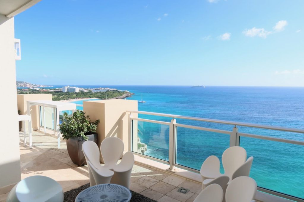 Luxury Beachfront Penthouse at Cupecoy St. Maarten with Stunning Caribbean Views