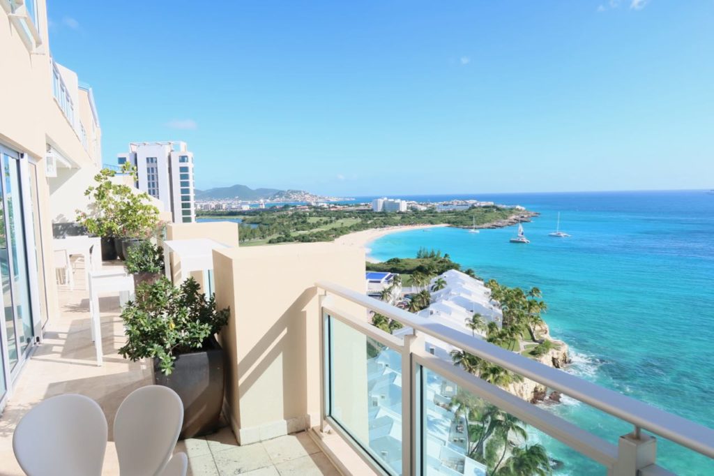 Luxury Beachfront Penthouse at Cupecoy St. Maarten with Stunning Caribbean Views