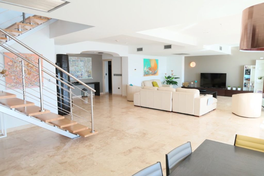 Luxury Beachfront Penthouse at Cupecoy St. Maarten with Stunning Caribbean Views