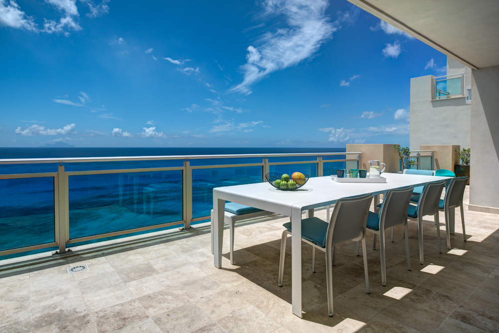 Luxury Beachfront Penthouse at Cupecoy St. Maarten with Stunning Caribbean Views