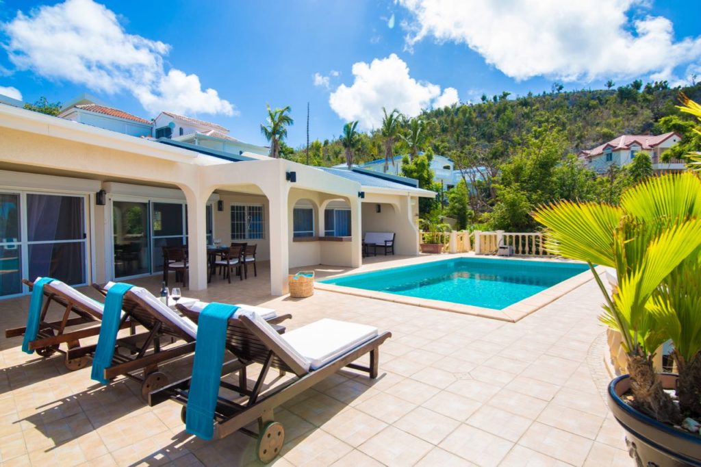 Luxurious Villa Vacation Rental, Bisou de Soleil, Pelican Key, Real Estate St. Maarten