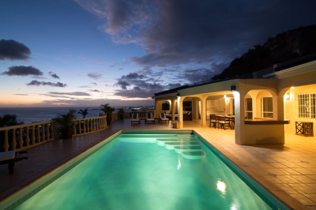 Luxurious Villa Vacation Rental, Bisou de Soleil, Pelican Key, Real Estate St. Maarten