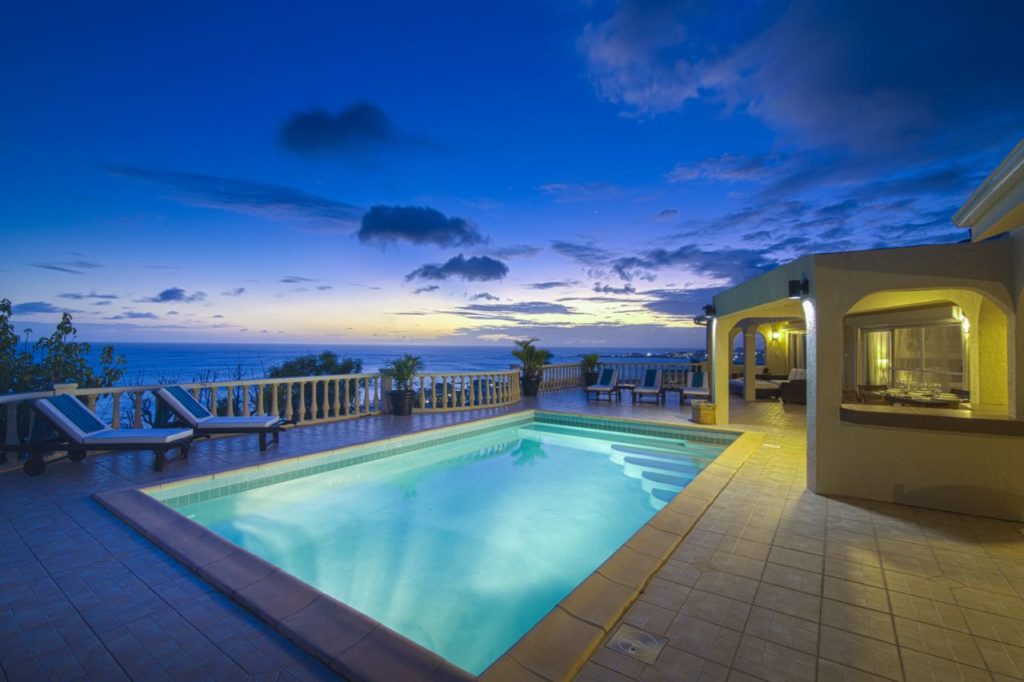 Luxurious Villa Vacation Rental, Bisou de Soleil, Pelican Key, Real Estate St. Maarten