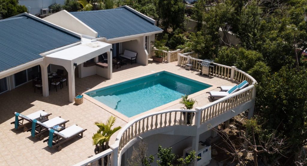 Luxurious Villa Vacation Rental, Bisou de Soleil, Pelican Key, Real Estate St. Maarten