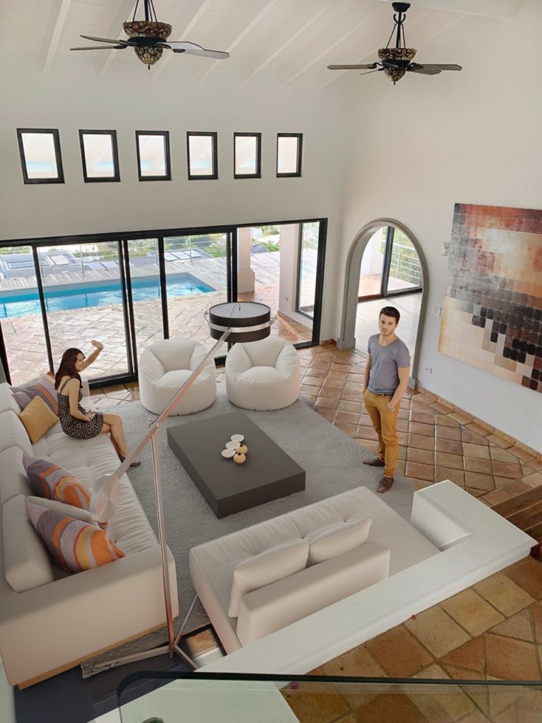 Modern Mediterranean Hillside villa, Pelican Key, Real Estate,  SXM