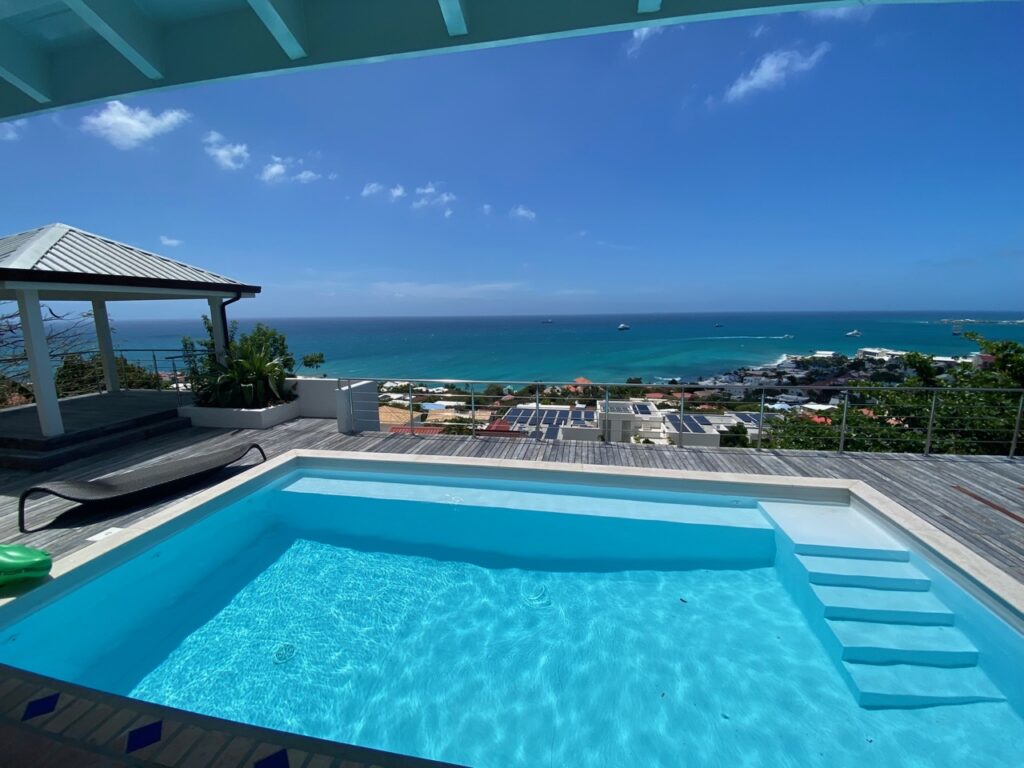 Modern Mediterranean Hillside villa, Pelican Key, Real Estate,  SXM