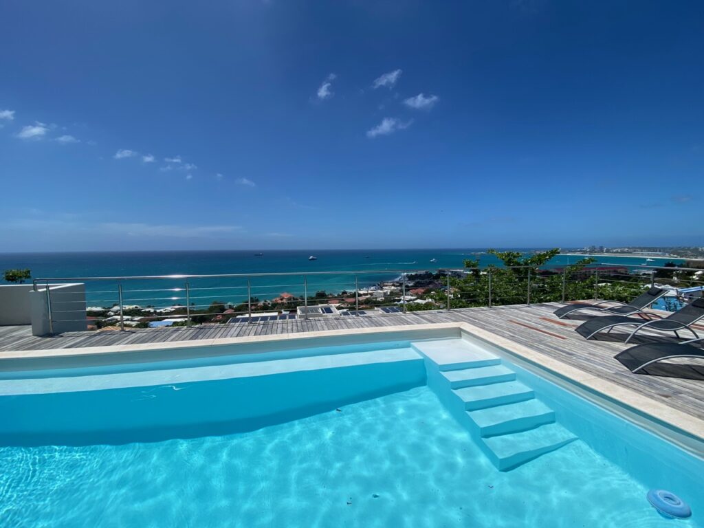 Modern Mediterranean Hillside villa, Pelican Key, Real Estate,  SXM
