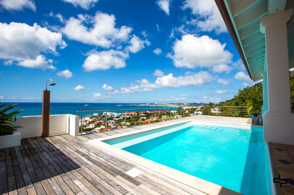 Modern Mediterranean Hillside villa, Pelican Key, Real Estate,  SXM