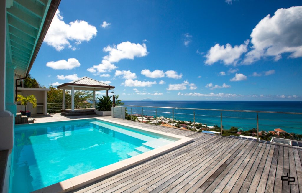 Modern Mediterranean Hillside villa, Pelican Key, Real Estate,  SXM