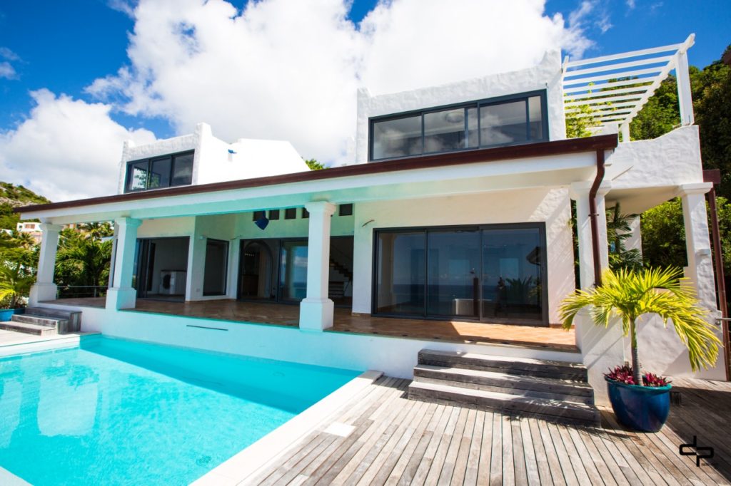 Modern Mediterranean Hillside villa, Pelican Key, Real Estate,  SXM