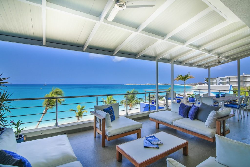 Beachfront Penthouse, 3Br, 3Bths, Deluxe Real Estate SXM