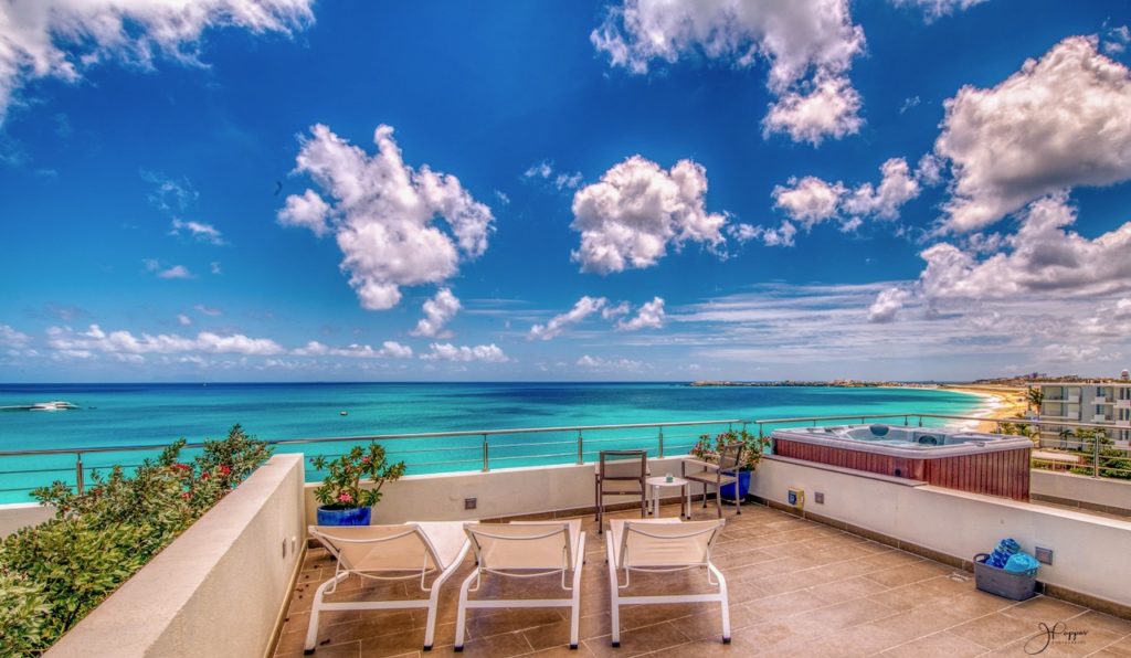 Beachfront Penthouse, 3Br, 3Bths, Deluxe Real Estate SXM
