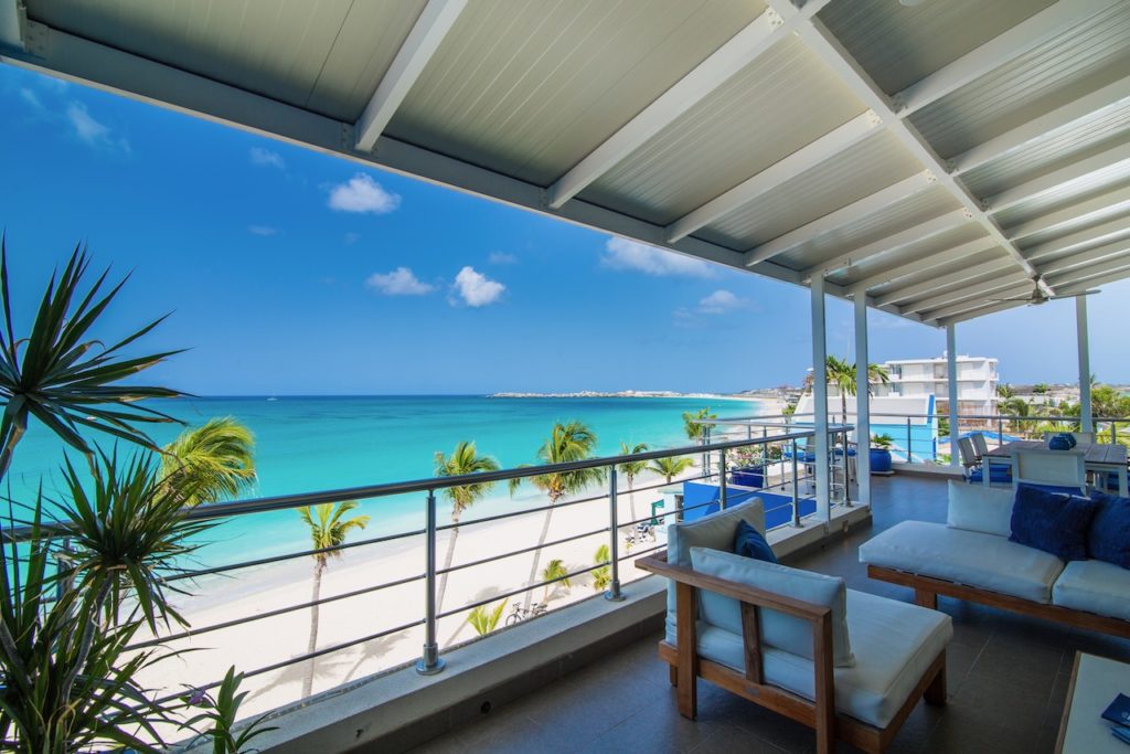 Beachfront Penthouse, 3Br, 3Bths, Deluxe Real Estate SXM