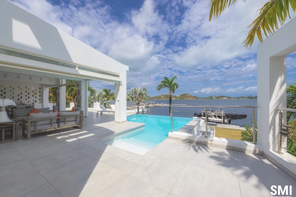 Waterfront Luxury Villa 5Br, 2 boat lifts, Caribbean Properties, Real Estate, Sint Maarten SXM