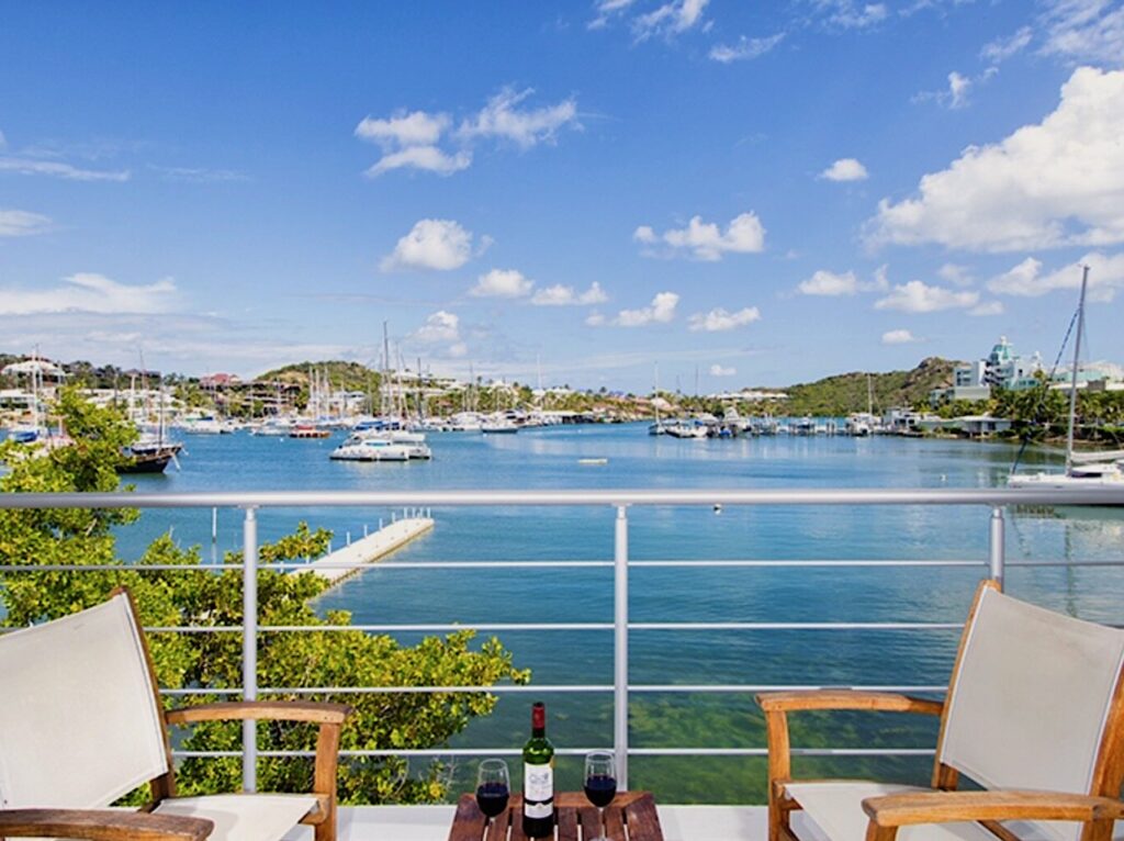 Water front Deluxe Duplex Oyster Pond St. Maarten Real Estate SXM