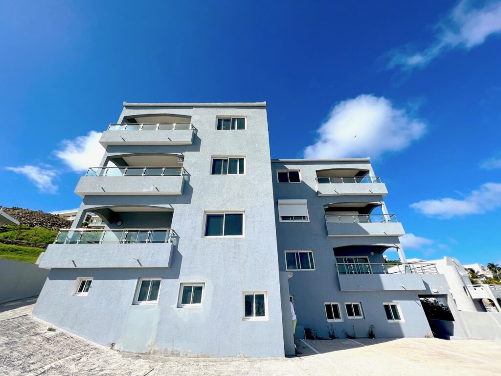 Point Blanche condo complex Building by the sea, Real Estate St. Maarten SXM