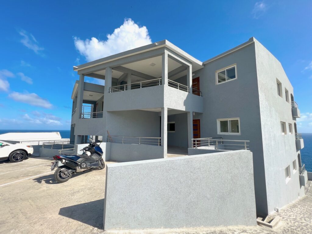 Point Blanche condo complex Building by the sea, Real Estate St. Maarten SXM