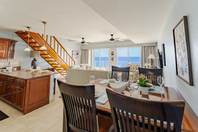 Beachfront Penthouse 3 Br 3 baths Cupecoy Real Estate SXM