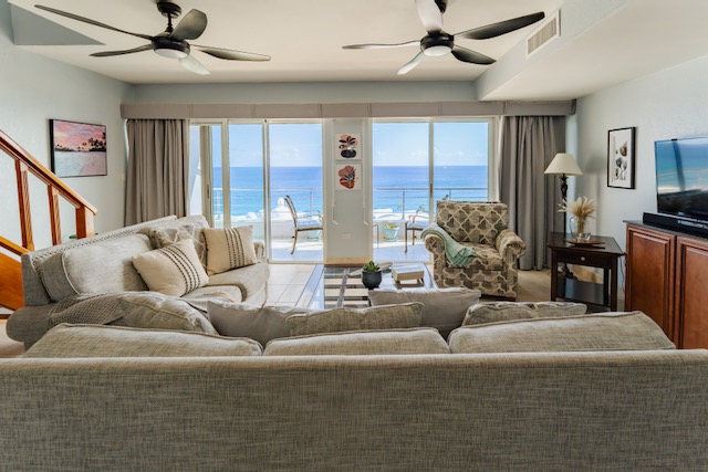 Beachfront Penthouse 3 Br 3 baths Cupecoy Real Estate SXM